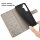Handy Tasche für Samsung Galaxy S25 FE Hülle Handyhülle Klapphülle Wallet Case in Grau