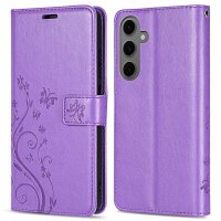 Handy Tasche für Samsung Galaxy S25 FE Hülle Handyhülle Klapphülle Wallet Case in Lila