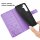 Handy Tasche für Samsung Galaxy S25 FE Hülle Handyhülle Klapphülle Wallet Case in Lila