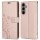 Handy Tasche für Samsung Galaxy S25 FE Hülle Handyhülle Klapphülle Wallet Case in Rosegold