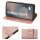 Handy Tasche für Samsung Galaxy S25 FE Hülle Handyhülle Klapphülle Wallet Case in Rosegold