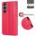 Handy Tasche für Samsung Galaxy S25 FE Hülle Handyhülle Klapphülle Wallet Case in Rot