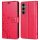 Handy Tasche für Samsung Galaxy S25 FE Hülle Handyhülle Klapphülle Wallet Case in Rot