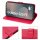 Handy Tasche für Samsung Galaxy S25 FE Hülle Handyhülle Klapphülle Wallet Case in Rot