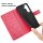 Handy Tasche für Samsung Galaxy S25 FE Hülle Handyhülle Klapphülle Wallet Case in Rot