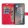 Handy Tasche für Samsung Galaxy S25 FE Hülle Handyhülle Klapphülle Wallet Case in Rot