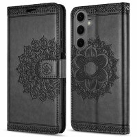 Handy Tasche für Samsung Galaxy S25 FE Hülle Handyhülle Klapphülle Wallet Case in Schwarz