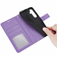 Handy Tasche für Samsung Galaxy S25 FE Hülle Handyhülle Klapphülle Wallet Case in Lila