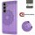 Handy Tasche für Samsung Galaxy S25 FE Hülle Handyhülle Klapphülle Wallet Case in Lila