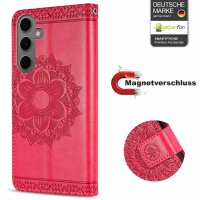 Handy Tasche für Samsung Galaxy S25 FE Hülle Handyhülle Klapphülle Wallet Case in Rot