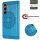 Handy Tasche für Samsung Galaxy S25 FE Hülle Handyhülle Klapphülle Wallet Case in Blau