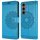Handy Tasche für Samsung Galaxy S25 FE Hülle Handyhülle Klapphülle Wallet Case in Blau