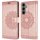 Handy Tasche für Samsung Galaxy S25 FE Hülle Handyhülle Klapphülle Wallet Case in Rosegold