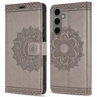 Handy Tasche für Samsung Galaxy S25 FE Hülle Handyhülle Klapphülle Wallet Case in Grau