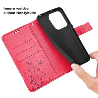 Hülle für Xiaomi Redmi 15C Handy Tasche Handyhülle Wallet Case Flip Cover Rot