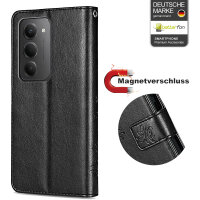 Hülle für Xiaomi Redmi 15 4G / 5G Handy Tasche Handyhülle Wallet Case Flip Cover Schwarz