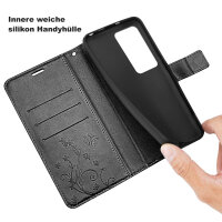 Hülle für Xiaomi Redmi 15 4G / 5G Handy Tasche Handyhülle Wallet Case Flip Cover Schwarz