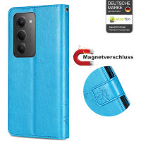 Hülle für Xiaomi Redmi 15 4G / 5G Handy Tasche Handyhülle Wallet Case Flip Cover Blau