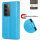 Hülle für Xiaomi Redmi 15 4G / 5G Handy Tasche Handyhülle Wallet Case Flip Cover Blau