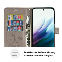 Hülle für Xiaomi Redmi 15 4G / 5G Handy Tasche Handyhülle Wallet Case Flip Cover Grau