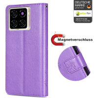 Hülle für ZTE Blade A56 Handy Tasche Handyhülle Hülle Schutzhülle Klapphülle in Lila