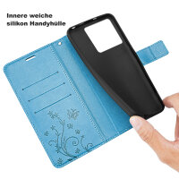 Hülle für ZTE Blade A56 Handy Tasche Handyhülle Hülle Schutzhülle Klapphülle in Blau