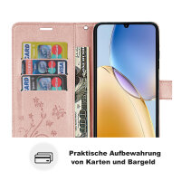 Hülle für ZTE Blade A56 Handy Tasche Handyhülle Hülle Schutzhülle Klapphülle in Rosegold
