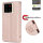 Hülle für ZTE Blade A56 Handy Tasche Handyhülle Hülle Schutzhülle Klapphülle in Rosegold