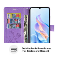 Hülle für ZTE Blade A76 5G Handy Tasche Handyhülle Hülle Schutzhülle Klapphülle in Lila