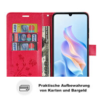Hülle für ZTE Blade A76 5G Handy Tasche Handyhülle Hülle Schutzhülle Klapphülle in Rot