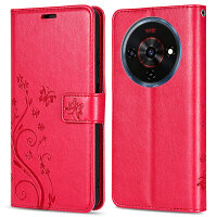 Hülle für ZTE Blade A76 5G Handy Tasche Handyhülle Hülle Schutzhülle Klapphülle in Rot