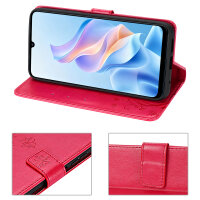 Hülle für ZTE Blade A76 5G Handy Tasche Handyhülle Hülle Schutzhülle Klapphülle in Rot