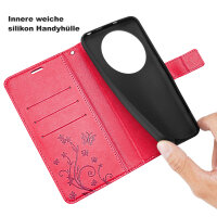 Hülle für ZTE Blade A76 5G Handy Tasche Handyhülle Hülle Schutzhülle Klapphülle in Rot