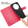 Hülle für ZTE Blade A76 5G Handy Tasche Handyhülle Hülle Schutzhülle Klapphülle in Rot