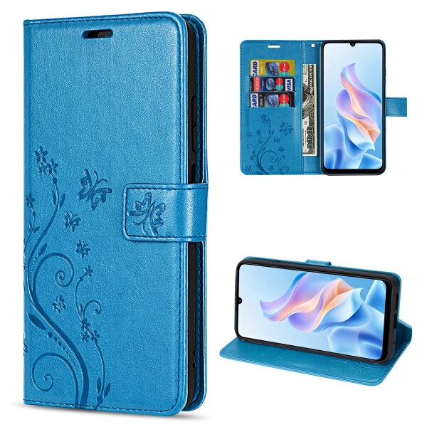 Hülle für ZTE Blade A76 5G Handy Tasche Handyhülle Hülle Schutzhülle Klapphülle in Blau