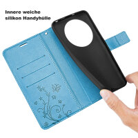 Hülle für ZTE Blade A76 5G Handy Tasche Handyhülle Hülle Schutzhülle Klapphülle in Blau