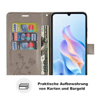 Hülle für ZTE Blade A76 5G Handy Tasche Handyhülle Hülle Schutzhülle Klapphülle in Grau