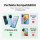 Hülle für ZTE Blade A76 5G Handy Tasche Handyhülle Hülle Schutzhülle Klapphülle in Grau
