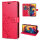 Hülle für ZTE Blade V70 Handy Tasche Handyhülle Hülle Schutzhülle Klapphülle in Rot