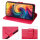 Hülle für ZTE Blade V70 Handy Tasche Handyhülle Hülle Schutzhülle Klapphülle in Rot