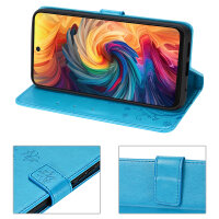 Hülle für ZTE Blade V70 Handy Tasche Handyhülle Hülle Schutzhülle Klapphülle in Blau