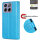 Hülle für ZTE Blade V70 Handy Tasche Handyhülle Hülle Schutzhülle Klapphülle in Blau
