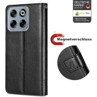 Hülle für ZTE Blade V70 Handy Tasche Handyhülle Hülle Schutzhülle Klapphülle in Schwarz