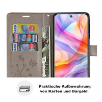 Hülle für ZTE Blade V70 Vita Handy Tasche Handyhülle Hülle Schutzhülle Klapphülle in Grau