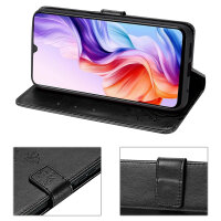 Hülle für ZTE Blade V70 Max Handy Tasche Handyhülle Hülle Schutzhülle Klapphülle in Schwarz