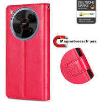 Hülle für ZTE Blade V70 Max Handy Tasche Handyhülle Hülle Schutzhülle Klapphülle in Rot