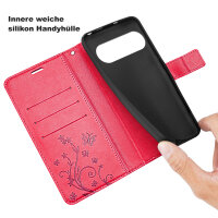 Hülle für Google Pixel 10 Pro XL Handy Tasche Handyhülle Schutzhülle Klapphülle Rot