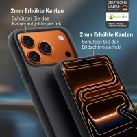 Hülle für Apple iPhone 17 Pro Max Handyhülle Back Cover Silikon Case Bumper in Schwarz