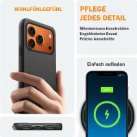 Hülle für Apple iPhone 17 Pro Max Handyhülle Back Cover Silikon Case Bumper in Schwarz