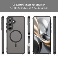 Matte Case Magnetisches für Samsung Galaxy S25 FE Schutzhülle Kratzfest Passgenau in Schwarz